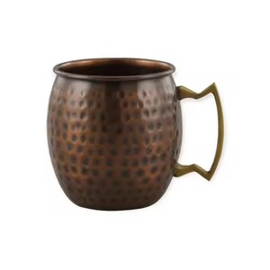 Tazas de cobre de lujo de gran venta para uso doméstico y hotelero, taza de cobre puro con asa de latón - Product Image 5