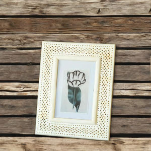 Marco de Fotos con Incrustaciones de Hueso Hecho a Mano, Tradicional, con Materiales Ecológicos, Ligero, con Acabado Suave, para Bodas, en Oferta - Product Image 3