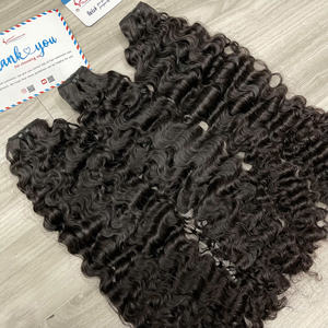 Extensions de cheveux vierges bruts, cheveux bouclés birmans, couleur naturelle, mèches de 14 à 26 pouces, prêtes à être expédiées. - Product Image 2