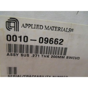 AMAT 0010-09662 Assembly Susceptor .271 THK 200MM - อุปกรณ์และชิ้นส่วนเซมิคอนดักเตอร์ระดับโลกที่เชื่อถือได้ - Product Image 3
