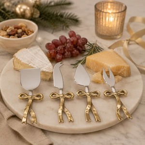 Wholesale Eco-Friendly Dishwasher Safe Mirror Polish Stainless Steel Cheese Knife <b>Set</b> Stainless Steel Handle for Serving <b>Ware</b> - Product Image 2