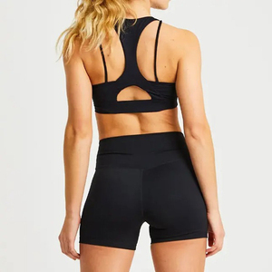 Conjunto Deportivo de 2 Piezas para Mujer, Transpirable, de Cintura Alta, Sujetador Deportivo y Pantalones Cortos, Ropa Deportiva sin Costuras para Gimnasio, Venta al Por Mayor - Product Image 4