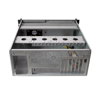 MT-4U-K445C-19 4U 19 Inch Industrial Rackmount Chassis dengan Panel Depan untuk Layar, untuk Server & Sistem Otomasi