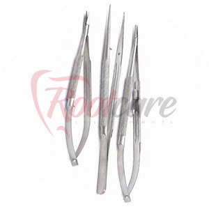 Ensemble de micro-pinces à aiguilles Castroviejo pour chirurgie dentaire, 3 pièces, préhension précise, en vente en ligne - Product Image 5