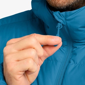 New OEM Shiny Washable Polyester Fiber Battery Heated Stand Collar Zipper Thin Breathable Windproof Waterproof Quilted <b>Jacket</b> - Product Image 4
