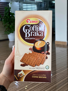 Biscuit croustillant salé à l'essence de café, tendance, 150g, vente en gros B2B, ODM OEM, usine du Vietnam, service d'échantillonnage - Product Image 1