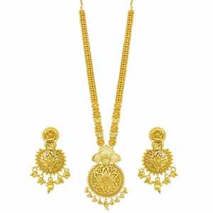 Vente en gros de bijoux en or micron 14K18K24K, style Dubaï, design traditionnel, ensemble de bijoux turcs et africains, ensemble de mariée long, ensemble de bijoux tendance - Product Image 4