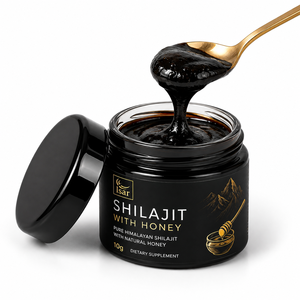 Résine de Shilajit de l'Himalaya 10g infusée au miel, mélange d'herbes de qualité supérieure pour l'énergie, la résistance et la vitalité - Product Image 1