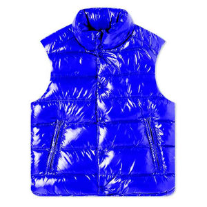 Chaleco acolchado de invierno sin mangas con capucha, 100% poliéster, cómodo, brillante, nuevo, para hombre, con cierre de cremallera. - Product Image 1