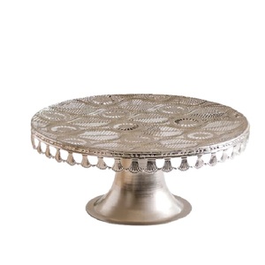 Modern <b>cake</b> <b>stand</b> Round Gold <b>Cake</b> <b>Stand</b> with Glass <b>Dome</b> Lid Reusable Hand Wash Only - Product Image 4