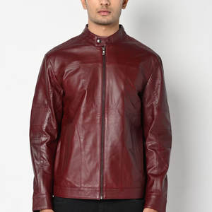 Veste en cuir Crossroad Rider, veste en cuir Steel Horse, style zippé, veste en cuir Warrior avec logo personnalisé imprimé - Product Image 3