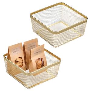 Cesta de Almacenamiento Metálica Industrial Premium con Asas para Baño - Product Image 2