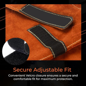 Manches de protection individuelle en cuir de vachette résistant à la chaleur et aux flammes pour le soudage industriel et les pompiers - Product Image 6
