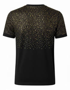 Camiseta de Algodón con Pedrería para Mujer, Estilo Casual, con Logotipo Personalizado, Ropa Urbana, Marca Privada, Proveedor OEM - Product Image 2