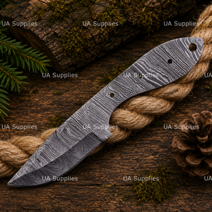 UA Supplies - Cuchillas de Caza de Acero de Damasco Hechas a Mano Personalizadas, Hoja de Punta Caída, Grado Industrial, Proyectos de Mangos Personalizados, OEM ODM - Product Image 6