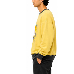Sweat-shirt lourd et élégant pour homme, pull en molleton confortable avec col rond classique, idéal pour le streetwear quotidien et l'hiver - Product Image 3