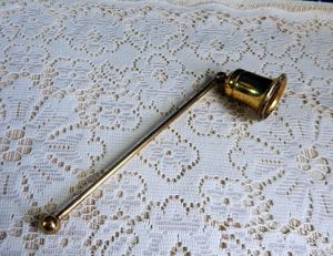 Brass <b>Candle</b> Snuffer With Reindeer Handle Smokeless Wick Dipper Hand Tool For <b>Candles</b> - Product Image 6