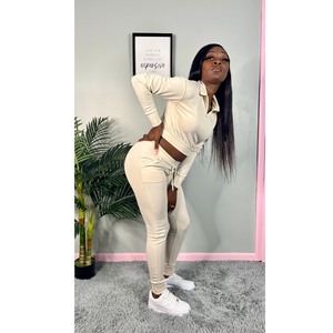 Ensemble de survêtement côtelé pour femme, pull à manches longues et pantalon de jogging, personnalisable avec logo, vente en gros - Product Image 5