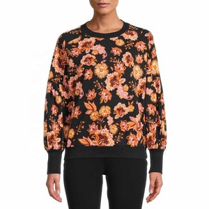 Sweat-shirts à col rond à manches longues pour femmes, style sublimation, anti-rides, tricotés, imprimés rouges, sublimation pour femmes - Product Image 2