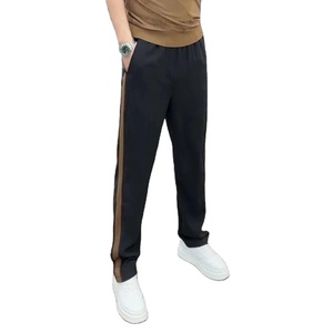 ¡Novedad de 2025! Pantalones de chándal informales de lana Polar con puños, pantalones forrados de lana con Cintura elástica de Color sólido, pantalones deportivos cálidos de pierna recta - Product Image 5