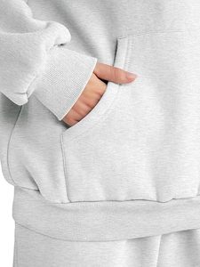 Conjunto Deportivo de Invierno Holgado y Transpirable para Mujer, Personalizado, OEM, ODM, Marca Privada, Fabricante de Ropa Urbana, Venta al Por Mayor - Product Image 3
