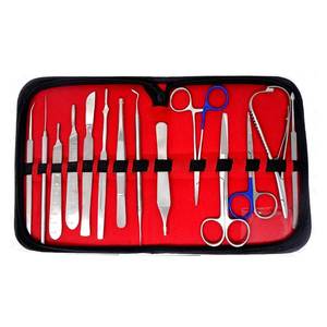 Kit de disección para estudiantes de cirugía menor, 54 piezas, instrumental quirúrgico alemán, conjunto de entrenamiento médico profesional. - Product Image 4