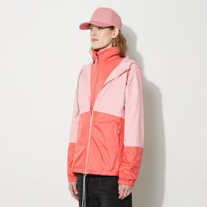 Veste coupe-vent pour femme en polyester 100% personnalisable, respirante, avec doublure en lin et nylon et broderie décorative, vente en gros - Product Image 3