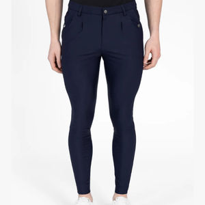 Pantalones de Montar a Caballo para Hombre, Corte Ajustado, Pantalones Ecuestres Transpirables de Tela Elástica, Diseño Duradero, Servicio OEM - Product Image 1