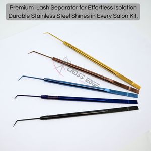 Professional Double Ended Lash Applicator Picker Tool Stainless Steel Fine Tip Lash Isolation Tool for <b>Eyelash</b> Extension - Product Image 2