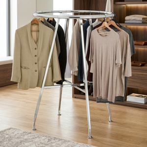 Perchero Metálico Resistente Moderno de 3 Ganchos, Soporte de Exhibición de Ropa OEM/ODM de Taiwán, Perchero Industrial de Alta Resistencia - Product Image 2