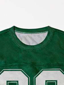 Camiseta de malla extragrande para sublimación, de secado rápido, estilo urbano con gráfico numérico, OEM al por mayor - Product Image 5