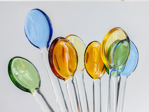 ช้อนแก้วโบโรซิลิเกตสีสันสดใส น้ำหนักเบา ทนความร้อน ดีไซน์มินิมอลทันสมัย สำหรับร้านกาแฟ ตกแต่งบ้าน หรือเป็นของขวัญ - Product Image 3