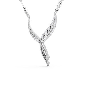Collar de Diamantes Pavé de Oro Blanco de 18K de Alta Calidad Cultivados en Laboratorio para Mujer, Accesorio de Joyería Fina Premium para Vestidos de Novia y Bodas - Product Image 6
