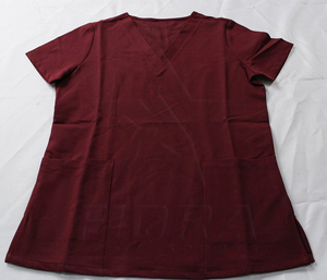 Hot Selling Contemporary Slim Fit Medical <b>Scrub</b> <b>Top</b> Side Slit Design Unrestricted Movement Gear Hospital Uniform For Women - Product Image 2