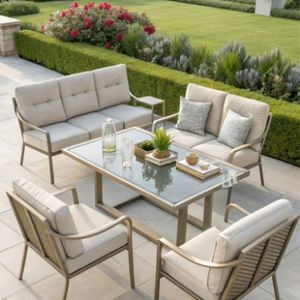 Muebles de Jardín para Exteriores OEM ODM, Diseño Moderno, Material de Madera Premium para Hoteles y Patios, Origen Vietnam, Resistente al Agua, 3 Años de Garantía - Product Image 1