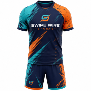 เสื้อฟุตบอลผู้ใหญ่แบบยูนิเซ็กซ์ โพลีเอสเตอร์ 100% พิมพ์ลายดิจิตอล ชื่อทีมและหมายเลข คอวี แขนสั้น ยืดหยุ่นได้ น้ำหนัก 140 กรัม ทรงปกติ - Product Image 6