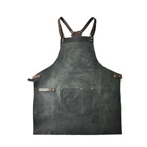 Luxury Handmade Lightweight Waterproof Leather <b>Apron</b> for Kitchen <b>BBQ</b> Grill Durable Heat Resistant Bulk Supply OEM Customization - Product Image 4