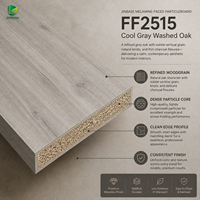Panneau de particules MFC Jinbase FF2515 Argile Argentée 18mm E0, découpé sur mesure pour meubles modernes légers