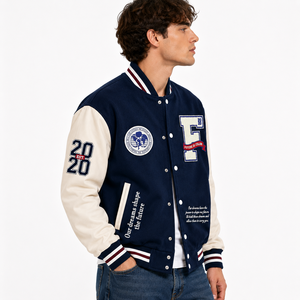 Veste de sport en tricot respirant pour homme, bleu marine, manches longues, col rabattu, pour l'hiver - Product Image 4