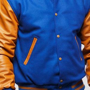 Dernière collection : Blouson universitaire tendance, style streetwear, avec corps en laine, manches contrastantes, vêtement d'extérieur décontracté, personnalisable avec votre marque - Product Image 6