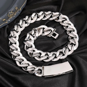 Custom Hip Hop Stylish VVS1 D Color Brilliant Cut Moissanite <b>Statement</b> <b>Necklace</b> 925 Sterling Silver IGI Certified Cuban Link - Product Image 6