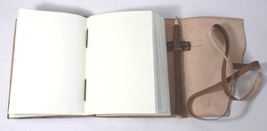 Cuaderno de Tapa Blanda Premium Hecho a Mano con Papel de Algodón Reciclado y Cuerdas de Algodón a Juego, Diario de Cuero de Cabra TC - Product Image 3