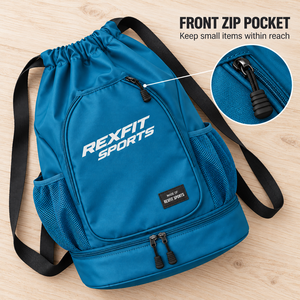 Mochila Personalizada para Jugadores de Pádel con Cierre Inferior, Bolsillo Frontal y Bolsillos Laterales de Malla, Bolsa Deportiva Personalizada Rexfit para Raquetas - Product Image 5
