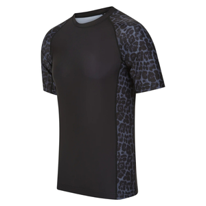 OEM Surf Sports <b>Rashguard</b> <b>Bjj</b> Printed Compression Shirt Short Sleeve Mma Custom Logo Sublimation Rash Guard Set for Men - Product Image 3