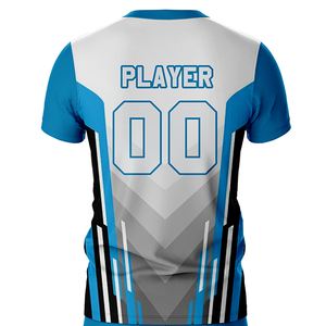 ชุดเสื้อฟุตบอลแบบยูนิเซ็กซ์  แบบซับลิเมชั่น โพลีเอสเตอร์ 100% คอวี แขนสั้น พร้อมโลโก้และหมายเลข แห้งเร็ว โพลีเอสเตอร์ 100% - Product Image 5