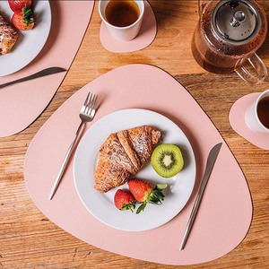 New Arrival Faux PU Leather Luxury <b>Placemat</b> <b>Wipeable</b> Reusable Festive Events Home Custom Trending Tablemat Pads Coffee Dining - Product Image 5