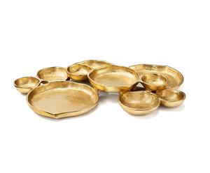 Bol de service en laiton massif personnalisable pour la restauration, les buffets et les services de traiteur, plat de service traditionnel indien - Product Image 1