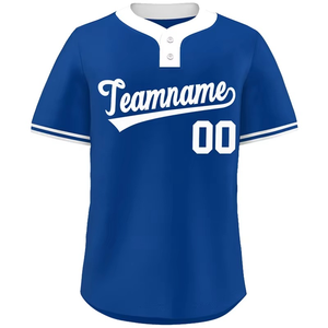 Camisetas de Béisbol de Dos Botones Personalizadas con Sublimación, Nombre del Equipo, Logotipo, Número, Impresión, Entrenamiento Deportivo, Fanáticos del Equipo, Clubes, Camisetas de Béisbol - Product Image 1