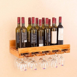 Soporte de Madera para Botellas de Vino, Soporte de Botellas para Encimera, Herramientas de Bar, Soporte de Madera para Botellas de Vino con Logotipo Personalizado - Product Image 1
