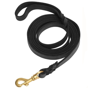 Comfortable Hot Sale Collar Leashes For Online Sale Professional Walking <b>Training</b> Best Quality Leather Dog Leash - Product Image 1